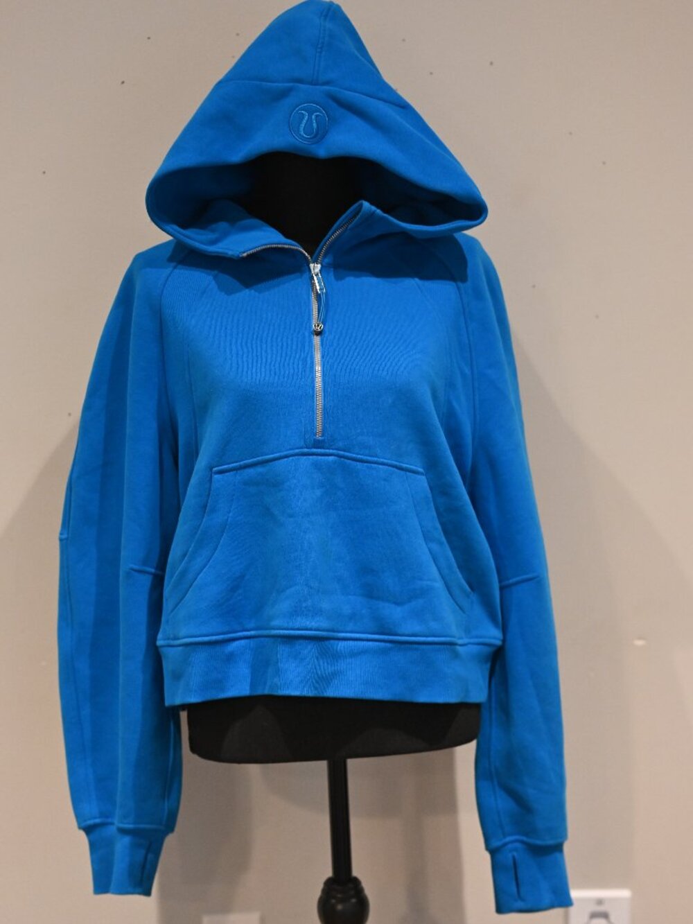 Lululemon Scuba Oversized Half Zip Hoodie Blue Size 8